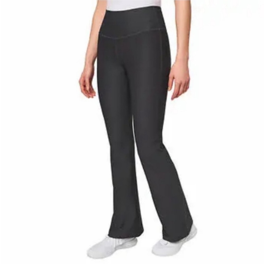 Mondetta Performance Luxury High Rise Flare Pant Size M Charcoal Grey